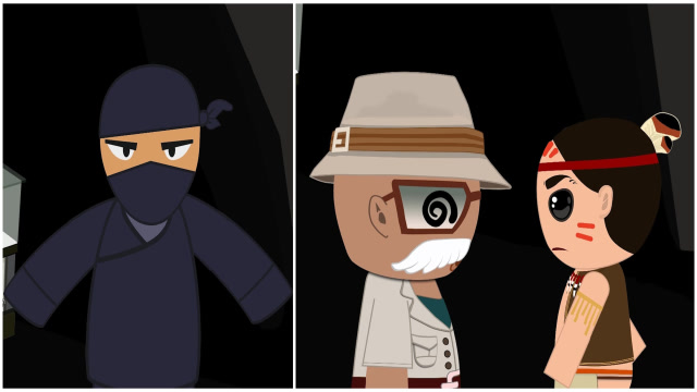 迷你世界动画08:卡卡从黑衣人手中救出史蒂芬教授