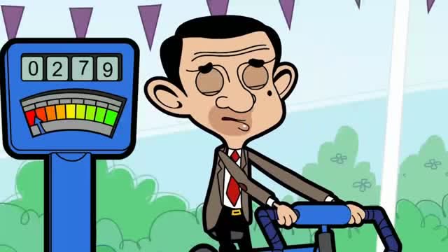 憨豆先生:骑车比赛!