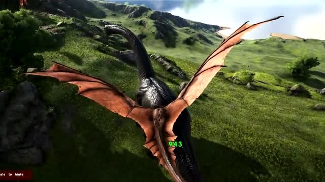 方舟生存进化:喷火飞龙飞了很远去和凤凰战斗,没想到凤凰完全不怕它的