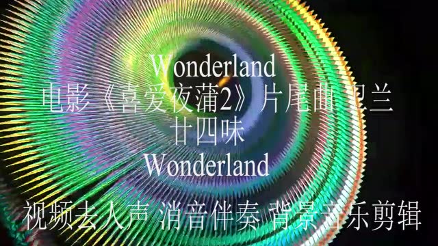 wonderland 电影《喜爱夜蒲2》片尾曲 卫兰 廿四味