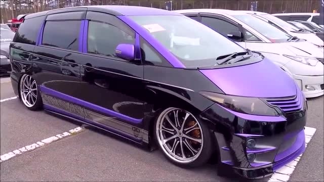 08款本田奥德赛爆改低趴,底盘比跑车还低,排气管将近1米长!