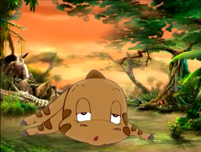 恐龙时代:蓝猫大笑远古动物和它真是没法比