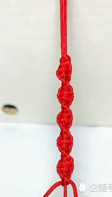 手工编绳入门必学基础结――单向平结