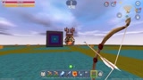 迷你世界：小温用弓箭能打败飞在空中的怪兽吗