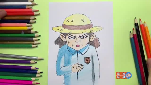 二次元手绘教程:画《刺客伍六七》老年版江主任,有点吓人