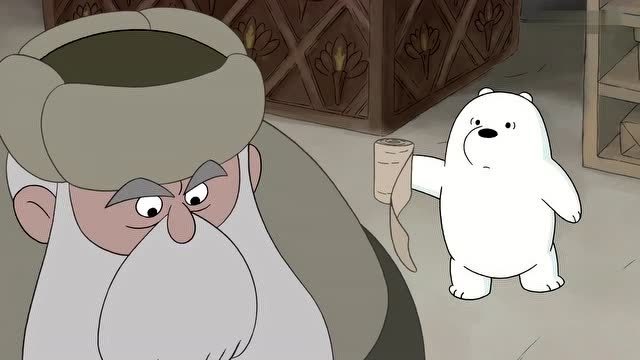 尤利与白熊:尤利受伤,白熊主动为他递去绷带!