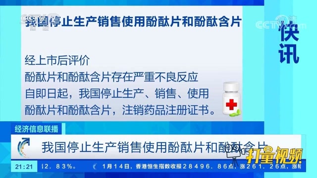 我国停止生产销售使用酚酞片和酚酞含片