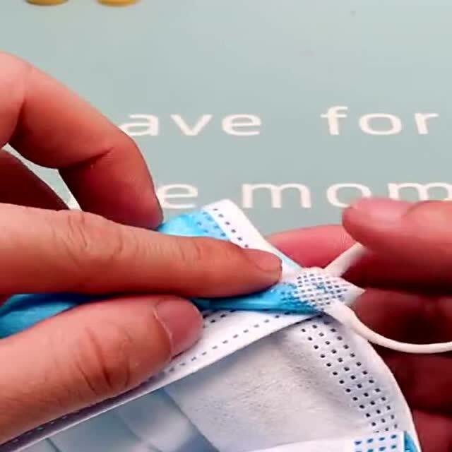 生活小秒招,成人口罩这样折,秒变儿童款!