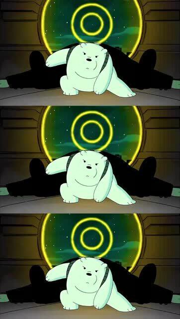 咱们裸熊,白熊害羞的样子好可爱啊,找麻袋,走起,一起偷熊去