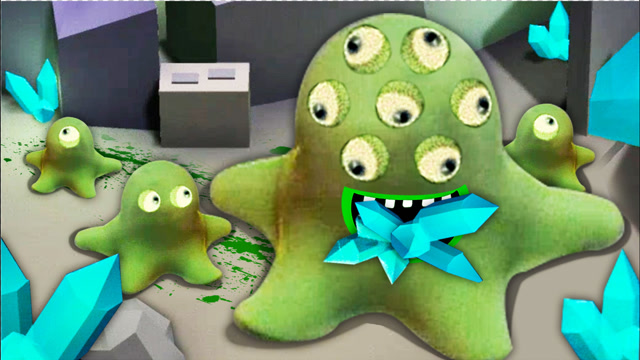 史莱姆矿场 史莱姆钻到我嘴里,把我变成了六眼八爪怪 桃子精解说