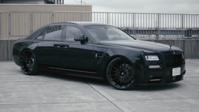 劳斯莱斯古思特黑武士,全黑化改装顶级豪车