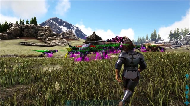 方舟生存进化:vs系列 熔岩怪兽vs妹子的天牛兽 谁更牛