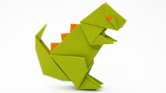 儿童折纸恐龙之霸王龙图片