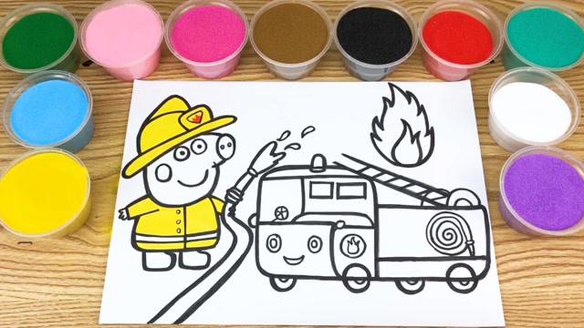 消防员房子简笔画图片