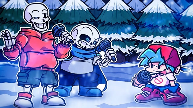 周五晚说唱249期:挑战传说之下sans兄弟 fnf模组周五