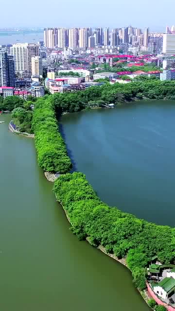 江西九江 #我的航拍时刻 郁郁葱葱的小坝#浔阳区