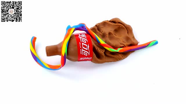 巧手阿布diy手工彩泥-彩虹可乐