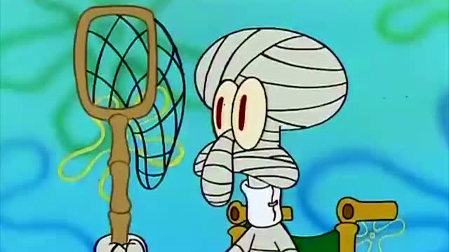 满身绷带的章鱼哥抓水母 宝宝真的不是在坑他?