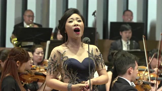 抒情花腔女高音青年歌唱家玛尔健我听到美妙歌声