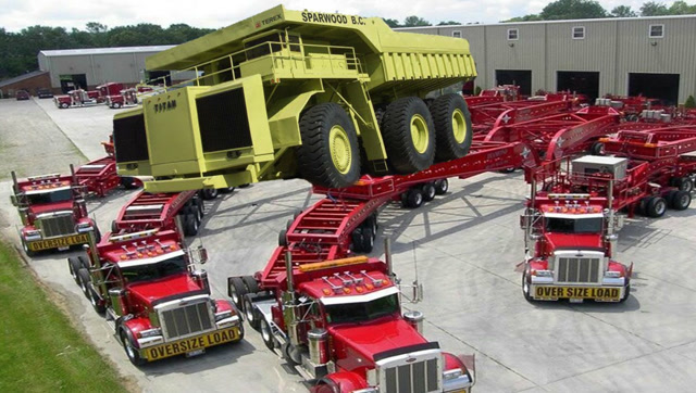 拥有超强运载能力的巨型卡车,太罕见了