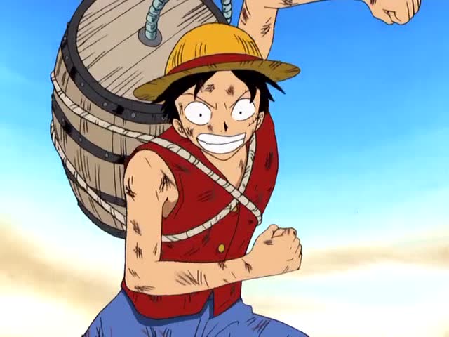 没有破不了的果实能力 路飞背着水桶吊打沙男