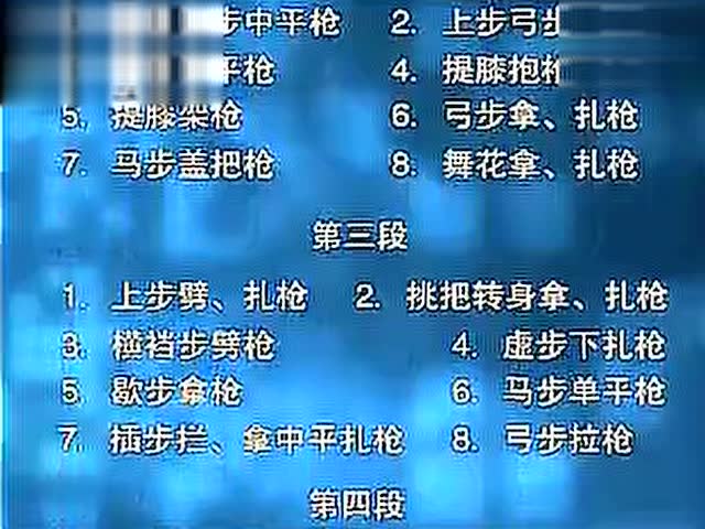 武术教学-初级枪术(国际武联版)