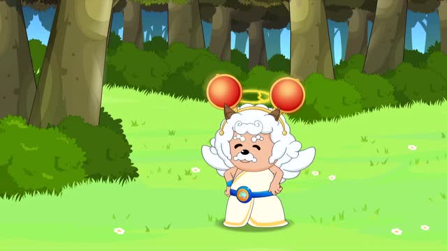 喜羊羊们刚夸族长英明,野猪和牛大哥们冲过来,直接被压了