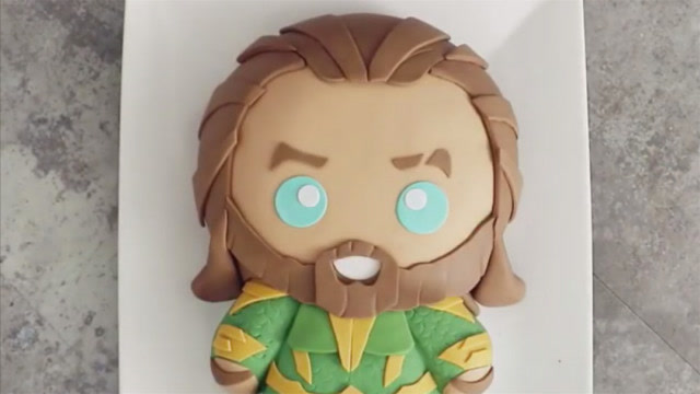 漫威英雄,雷神翻糖蛋糕,今天的心情是可爱的青草绿