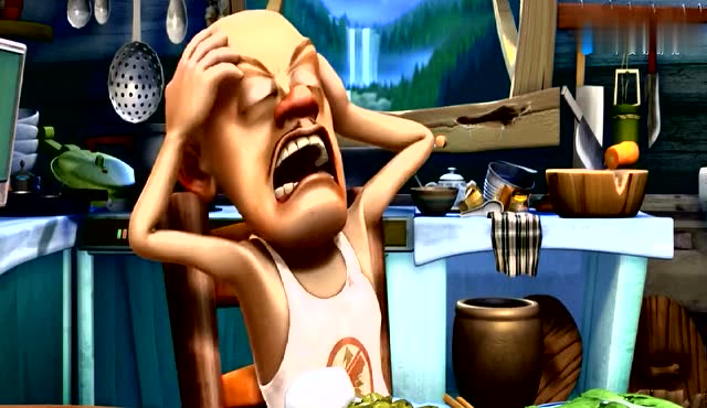 熊出没:光头强都吃不上肉了,李老板给他一盒鱼,光头强咋气成这样