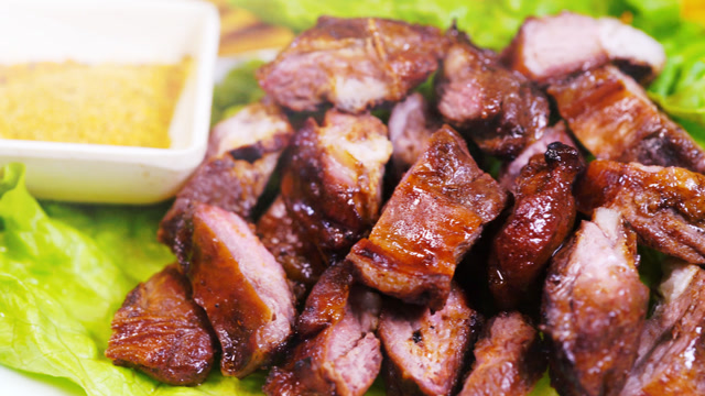 秦皇岛美食之炭烤猪油边