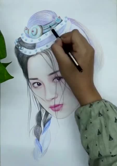 动漫 任盈盈彩铅手绘 用艺术还原经典
