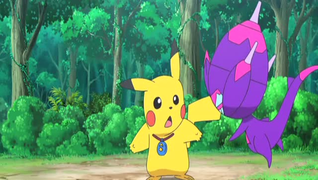 儿时动画片 恭喜小智成功收服神兽爆肌蚊还是究极球好用,口袋妖怪