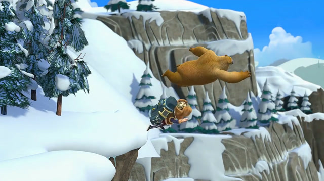 熊出没:熊二和光头强竟然掉到悬崖下了这可怎么办?