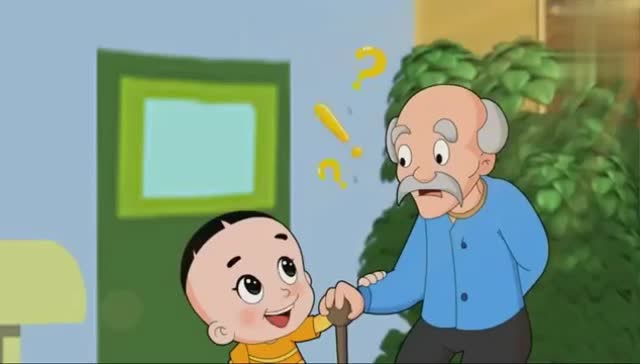 大头儿子:大头儿子为了做好事,扶老爷爷过马路