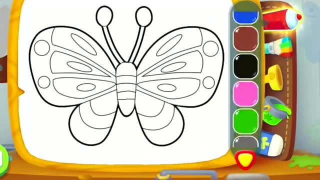 宝宝巴士绘画启蒙—互动益智绘画涂色,把图案涂成喜欢的样子