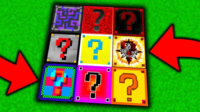 我的世界 战魂幸运方块 无限水晶苹果获得鹰眼神弓对战天雷怪物!