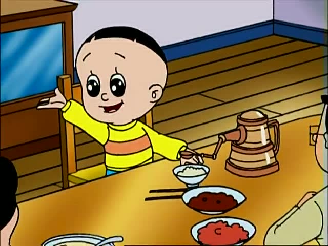 大头儿子和小头爸爸发明的喂饭机诞生了,这下吃饭不用手了
