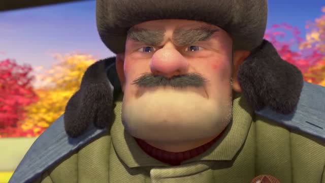 熊出没变形记;光头强听老妈说爸爸要来了,真是太激动了