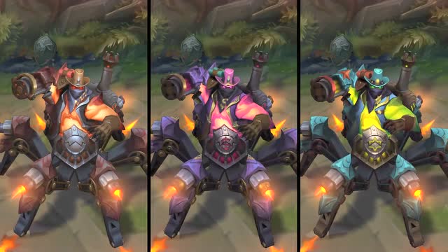 lol无畏战车厄加特西部魔影炫彩皮肤预览