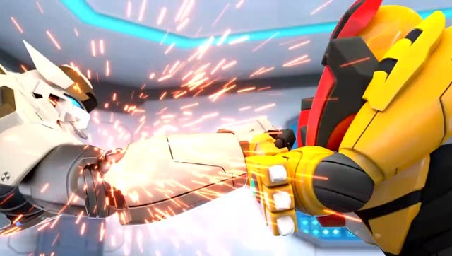 猪猪侠之超星萌宠 钢齿虎大战铁拳虎