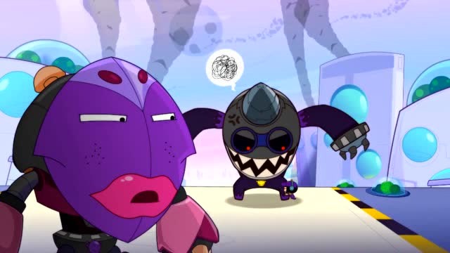 开心宝贝:超人们变回机械石,怪兽就开始出来想要破坏城市了