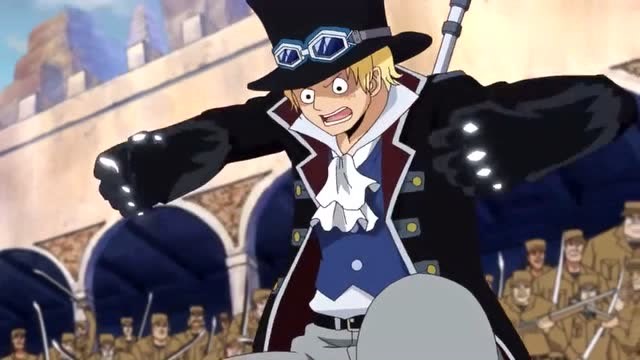 海贼王,看来萨博深得龙的真传,绝招龙爪拳真是威力十足