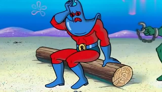 海绵宝宝 海超人与大洋游侠抓住魔红,多亏海绵宝宝和派大星的帮助