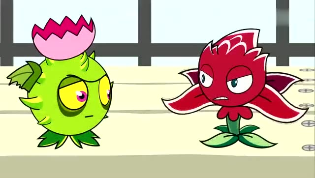 植物大战僵王 红针花和导向蓟pk