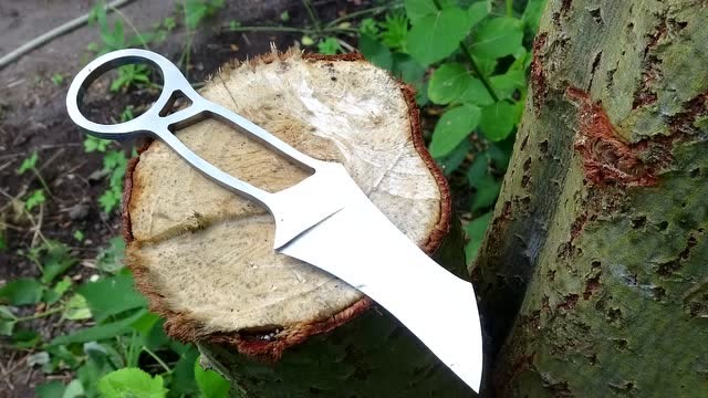 刀匠自制小刀,成品很精致!