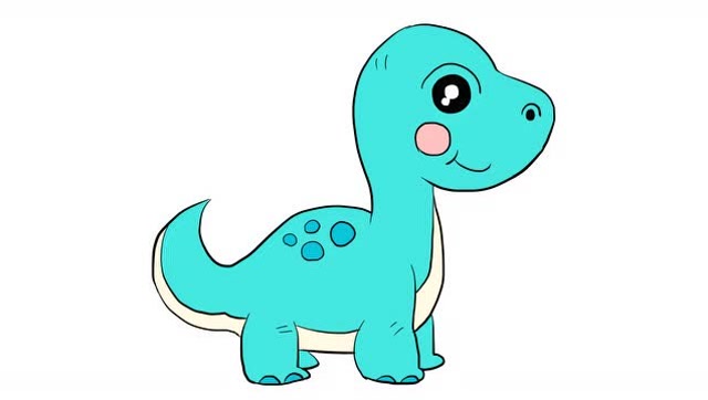 恐龙世界之简单可爱的小恐龙儿童亲子简笔画