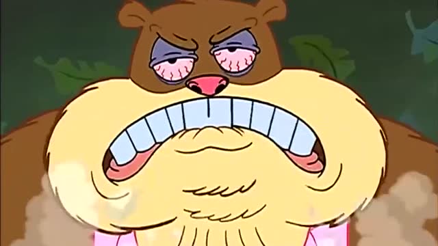 海绵宝宝:珊迪被魔改,全身都是肌肉好似史前怪兽,它是怎么了