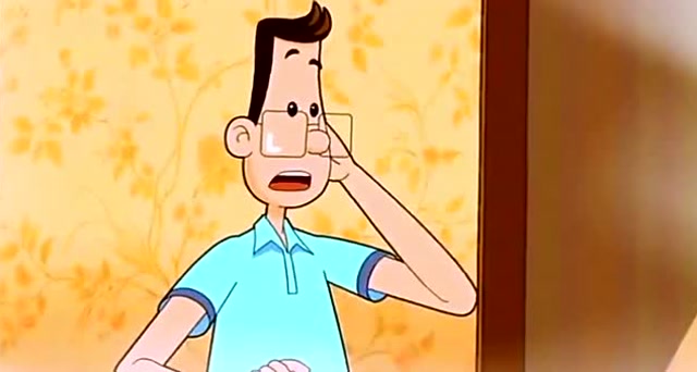 大头儿子珍惜桃子,不希望它们有事,有些难过!