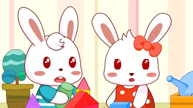 兔小贝和兔小美好孝顺,帮助妈妈做家务,还给妈妈倒水让她休息