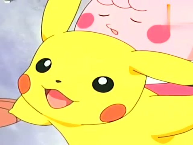 卷卷耳见到皮卡丘就扑了上去,皮神一脸无可奈何